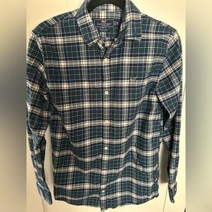 Vineyard Vines Boy’s Whale Shirt Long Sleeve Flannel 100% Cotton Size XL (18)